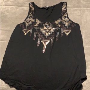 Express sequin tank top